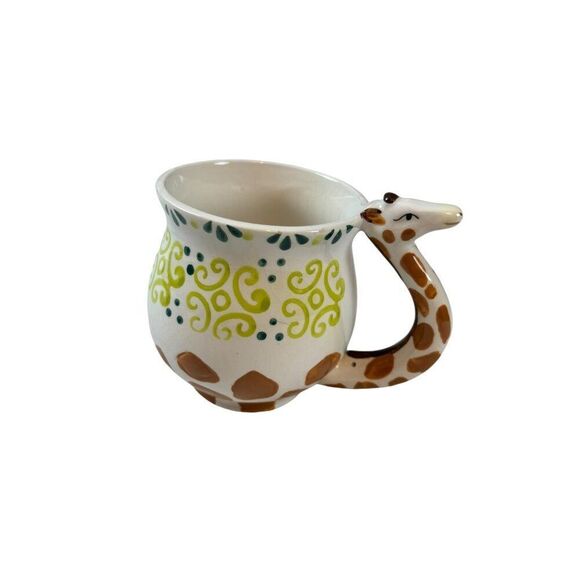 Boston Warehouse Giraffe-Themed Ceramic Mug By Boston Warehouse Dishwasher & Mic - Picture 1 of 8